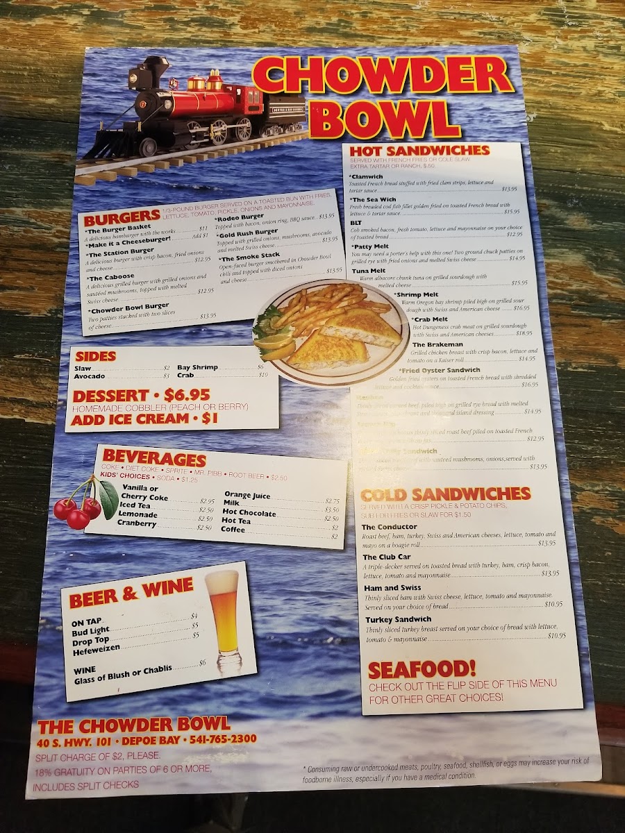 Chowder Bowl Menu - Image 2